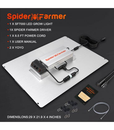 Spider Farmer SF-7000 650W 2.8umol/J Samsung LM301B