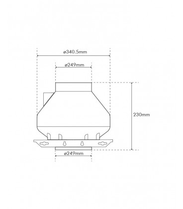 RVK SystemAir 250-L1 Ø250mm 1134m³/h