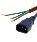 Power cable IEC-C14 / stripped 3m