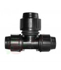 PE T-connector 25mm-25mm-25mm